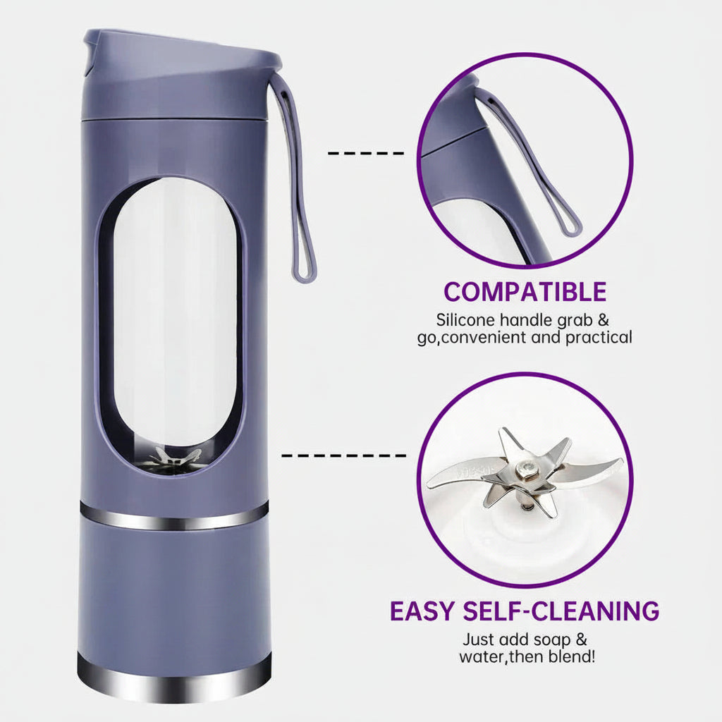 USB Rechargeable Personal Blender with Compact Design