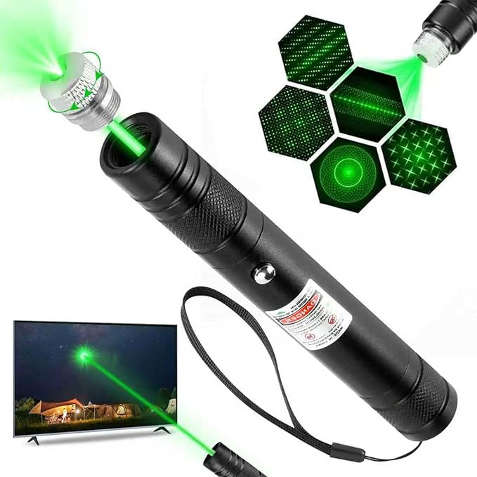 USB rechargeable presentation pointer with star cap