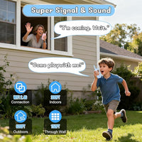 USB rechargeable walkie talkie set for children