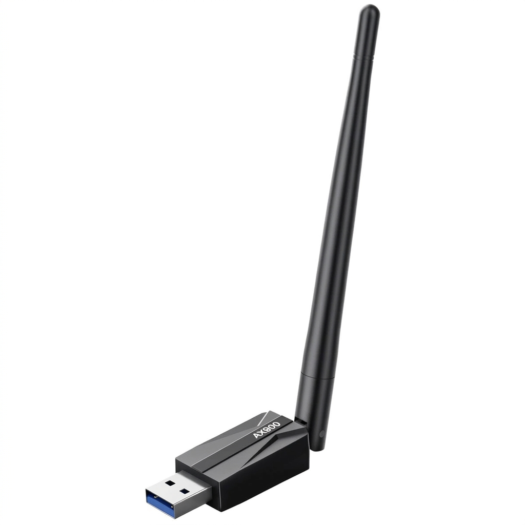 USB WiFi Adapter for Desktop PC with AX900 Wi-Fi 6 Technology, Dual-Band 5G/2.4G and 7dBi Antenna.