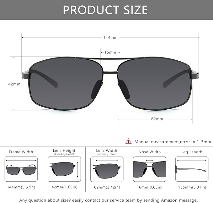 Outdoor polarized sunglasses for fishing cycling and travel