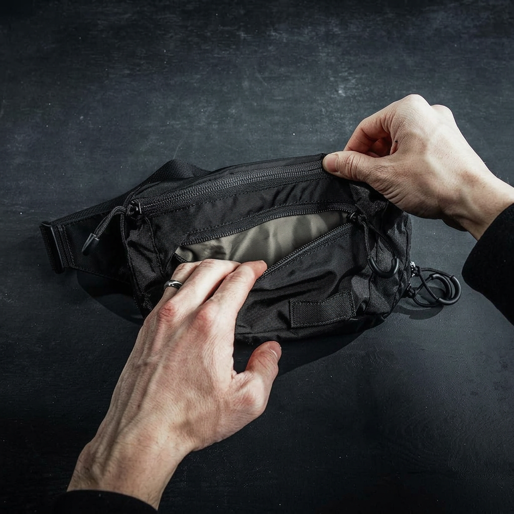 Utility waist bag for hiking running cycling and fitness adventures