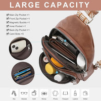 Vegan leather crossbody bag for daily use, shopping, and travel