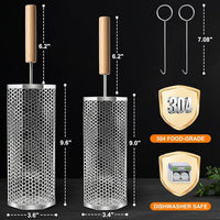 Rolling grill basket for vegetables and food ingredients