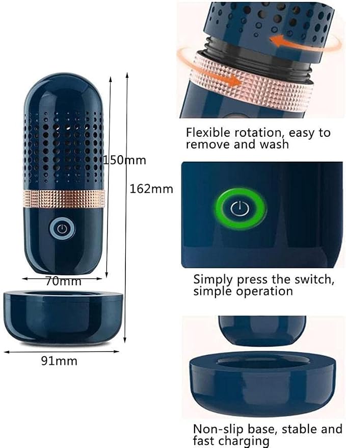 Portable washing device used with vegetables in a water container