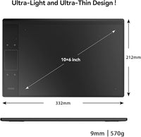 Battery-free stylus with 8192 pressure sensitivity for smooth drawing