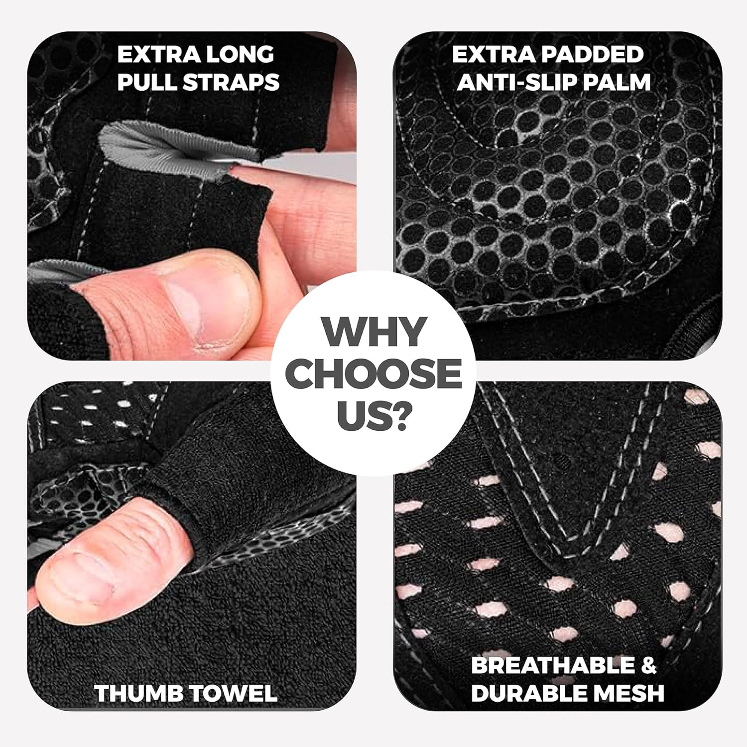Ventilated gym gloves for airflow during workout activities