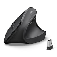 Wireless vertical ergonomic mouse with Bluetooth connectivity and comfortable grip
