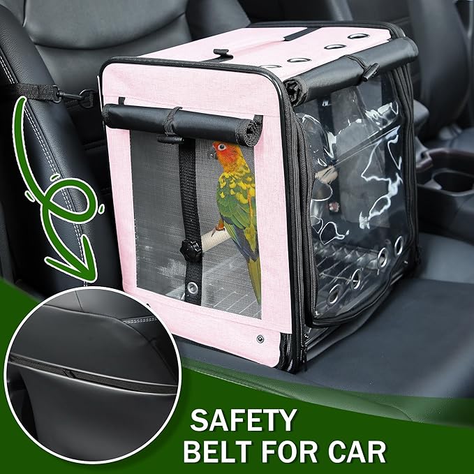 portable bird carrier for vet visits and outdoor trips