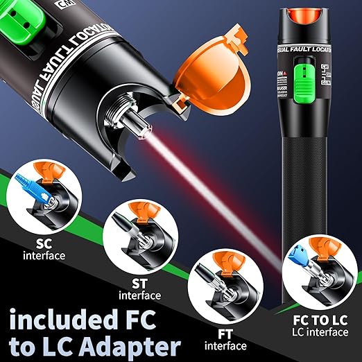 VFL laser fiber cable fault finder detecting cable issues