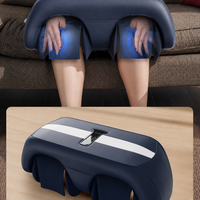 Leg massager with simple controls and adjustable vibration modes