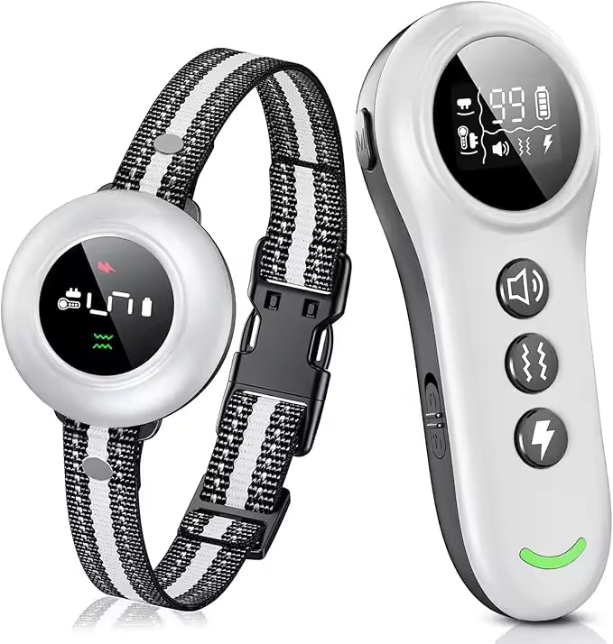 Dog Collar With Adjustable Sound And Vibration Modes