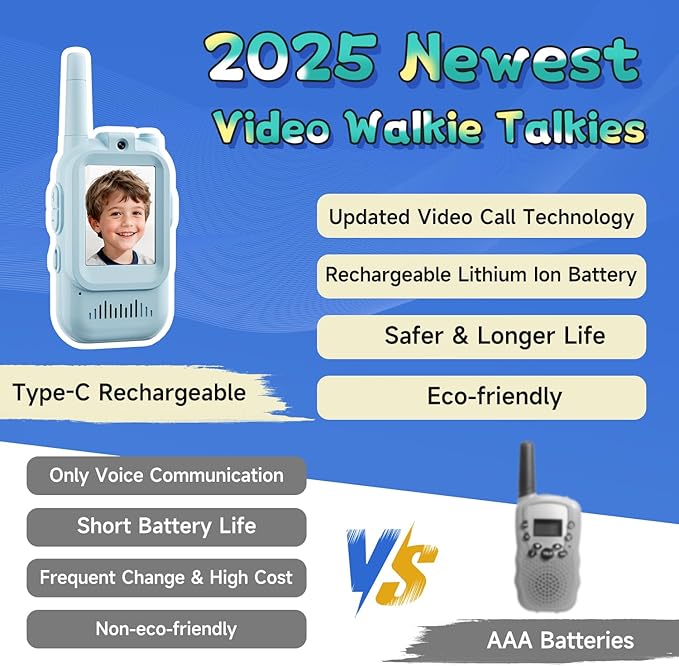 ideo walkie talkies for kids 2 pack