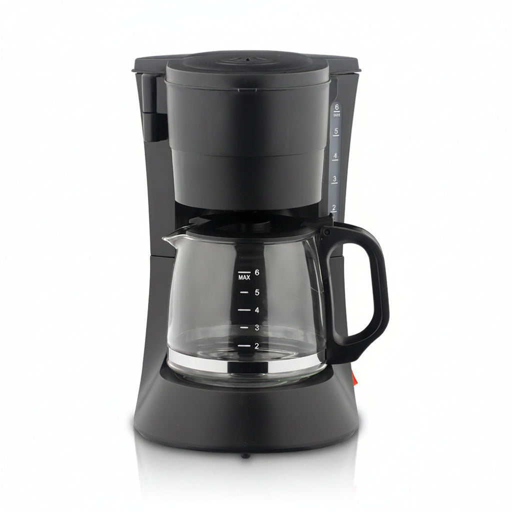 Coffee maker with transparent visible brewing containe