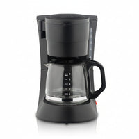 Coffee maker with transparent visible brewing containe