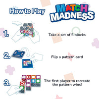 visual recognition matching board game for problem solving