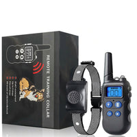 Voice control dog training device with remote operation for outdoor use