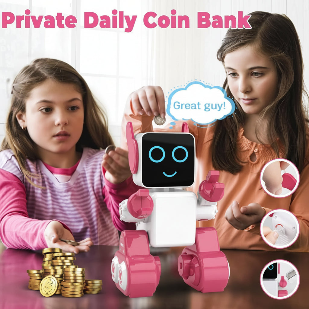 Kids robot toy with voice interaction and sound functions