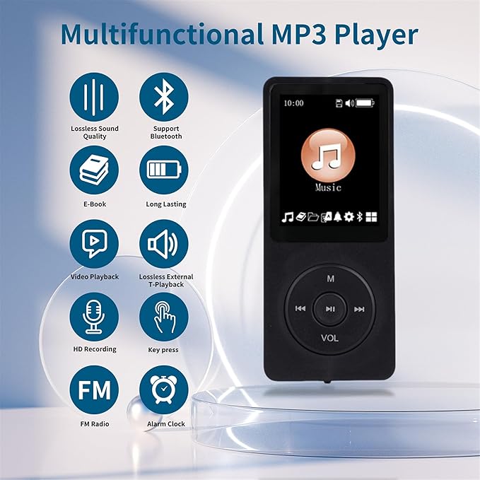 Voice Recorder MP3 Music Player For Lectures And Notes
