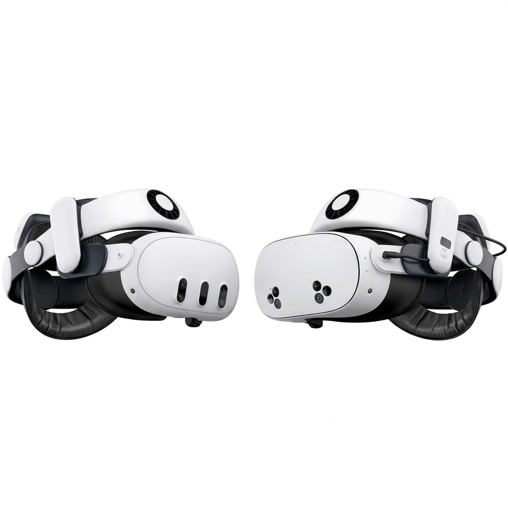 vr head strap with air cooling system ventilation for long gaming sessions