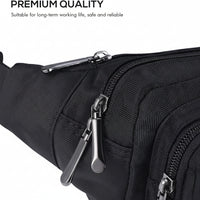 Close-up of adjustable strap detail on waist pack