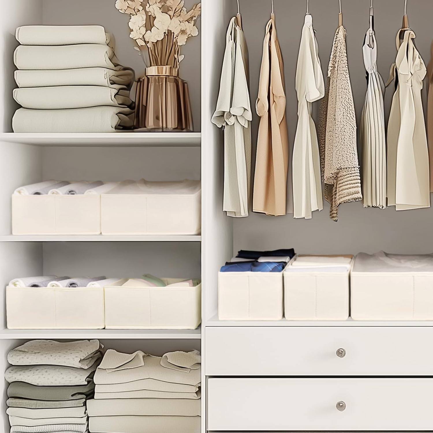 wardrobe organizer bins foldable storage for clothes and accessories