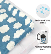 Warm winter dog bed with soft cushioned sleeping surface