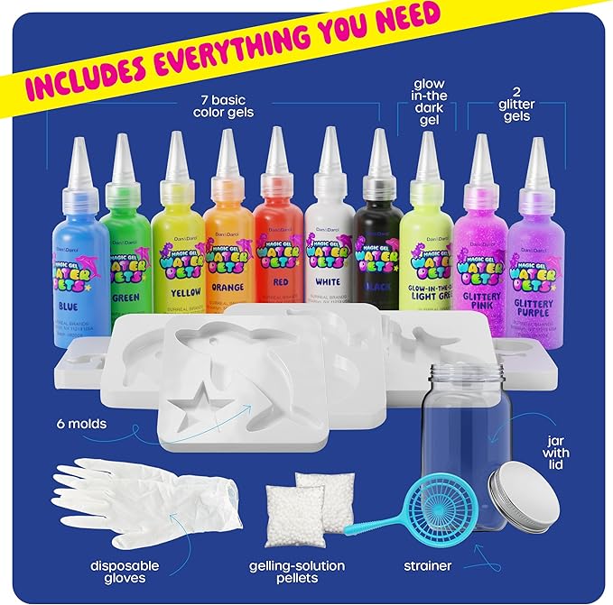 Create squishy water pets with the Aqua Fairy Gel Kit, great for hands-on creative play