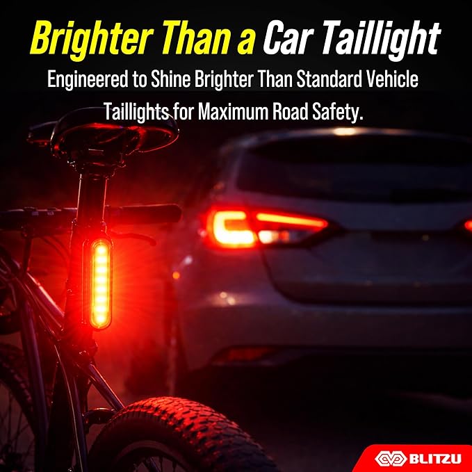 Water-Resistant USB Rechargeable Bike Lights for Safe Night Riding in All Weather