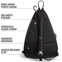 Water-Resistant Sling Bag for Tennis, Pickleball, and Travel