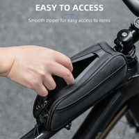 Water resistant bike bag for outdoor cycling and commuting