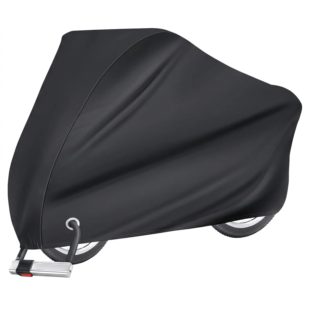 210D waterproof bike cover for outdoor storage and protection