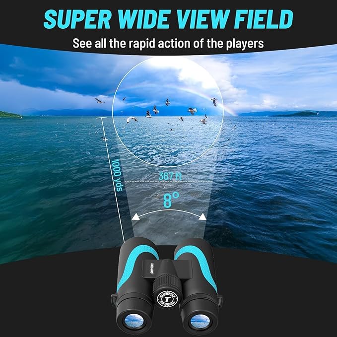 Waterproof binoculars for outdoor bird watching and travel
