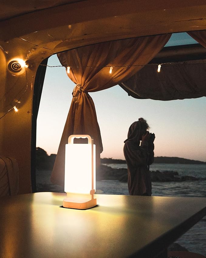 Waterproof camping lantern with multiple brightness modes for outdoor use