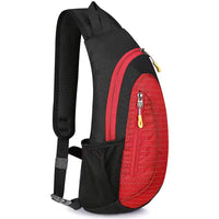 Water resistant crossbody sling bag with durable fabric design