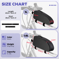 Waterproof cycling accessory bag for storing essentials