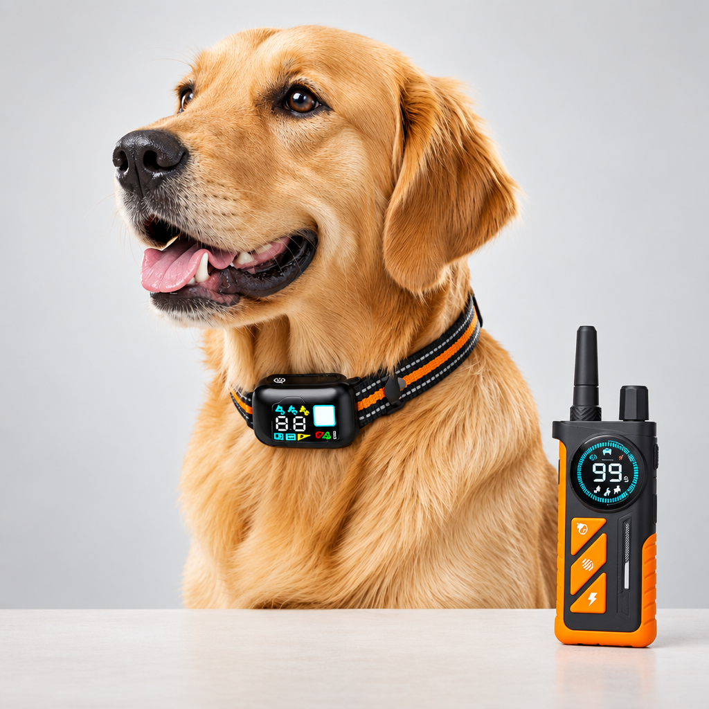 Waterproof Dog Training Collar with Adjustable Strap