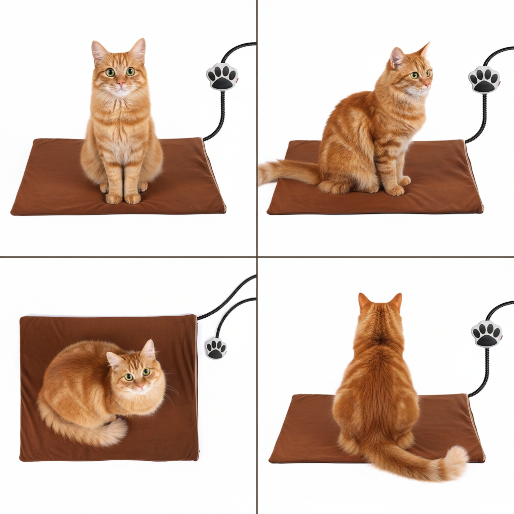 Waterproof Pet Heating Mat with Protective Cable Design