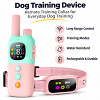 Waterproof remote dog training collar with rechargeable design