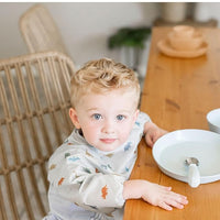 Waterproof Smock Bib for Eating, Adjustable Fit, Machine Washable for Toddlers