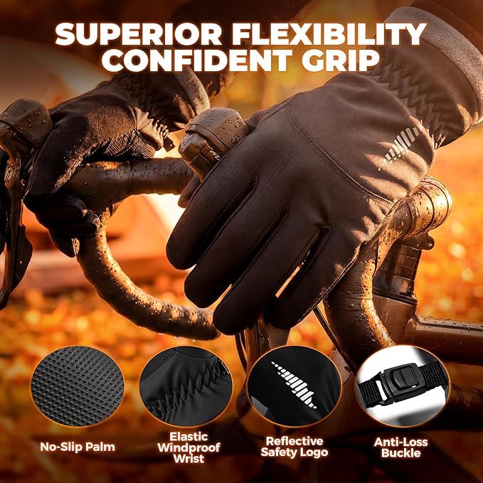 Waterproof thermal gloves for outdoor sports and daily winter work