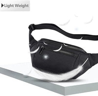 Water-resistant waist bag for outdoor use, hiking, and cycling