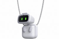 Wearable AI companion robot with magnetic attachment