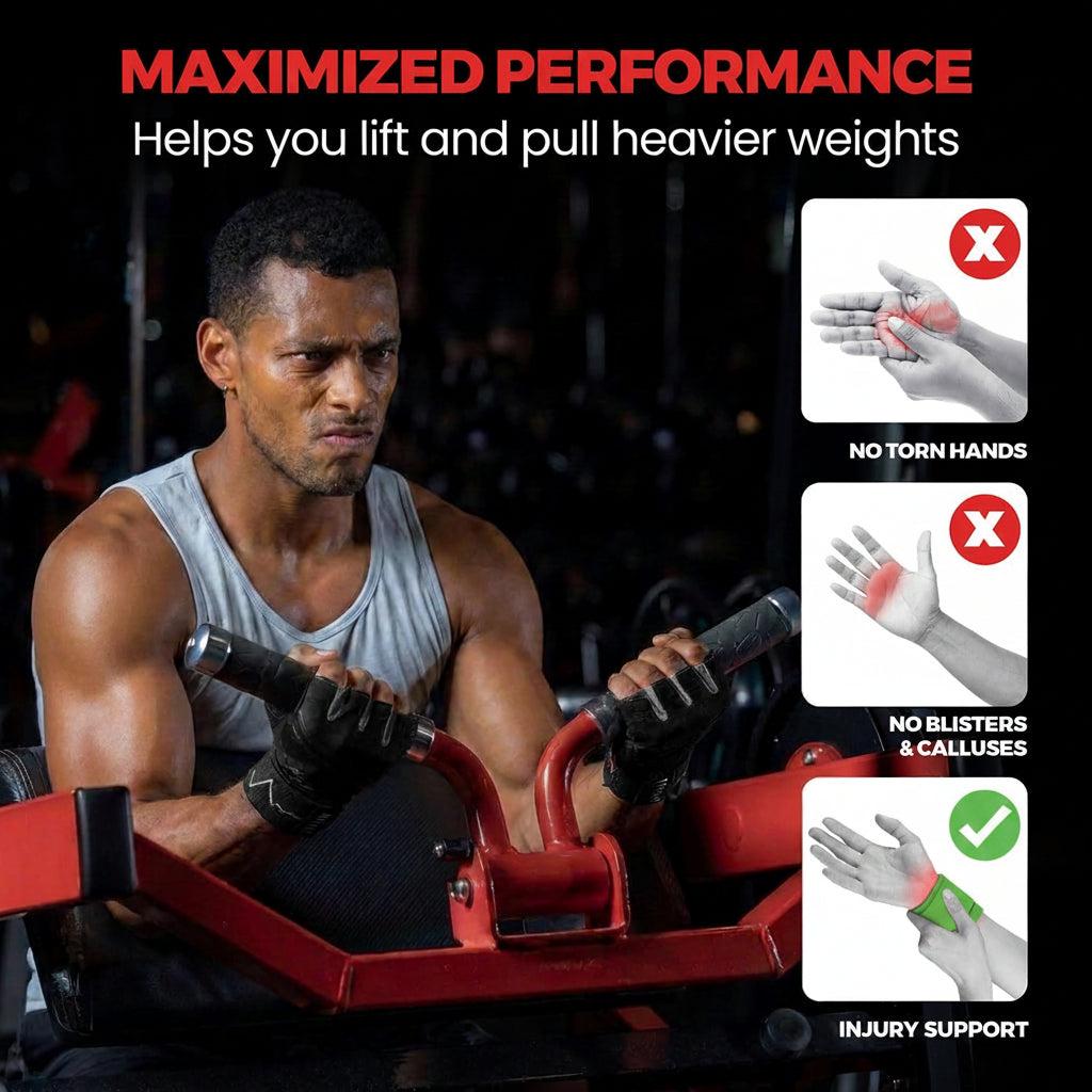 Weightlifting gloves with adjustable closure for training sessions