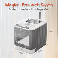 White cat litter box for daily home setup