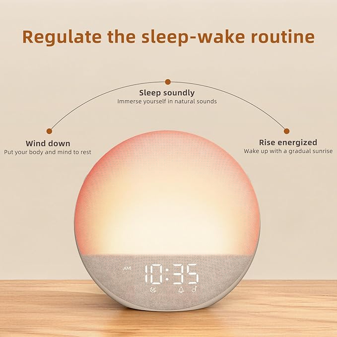 Compact Sunrise Light For Bedroom Table