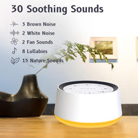 White Noise Machine With 12 Color Night Light