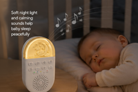 White noise machine with sound and volume controls