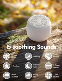 White Noise Machine With 15 Non-Looping Sounds