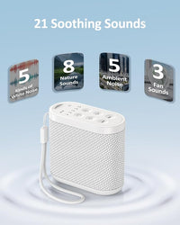 White Noise Machine With Headphone Jack And Timer